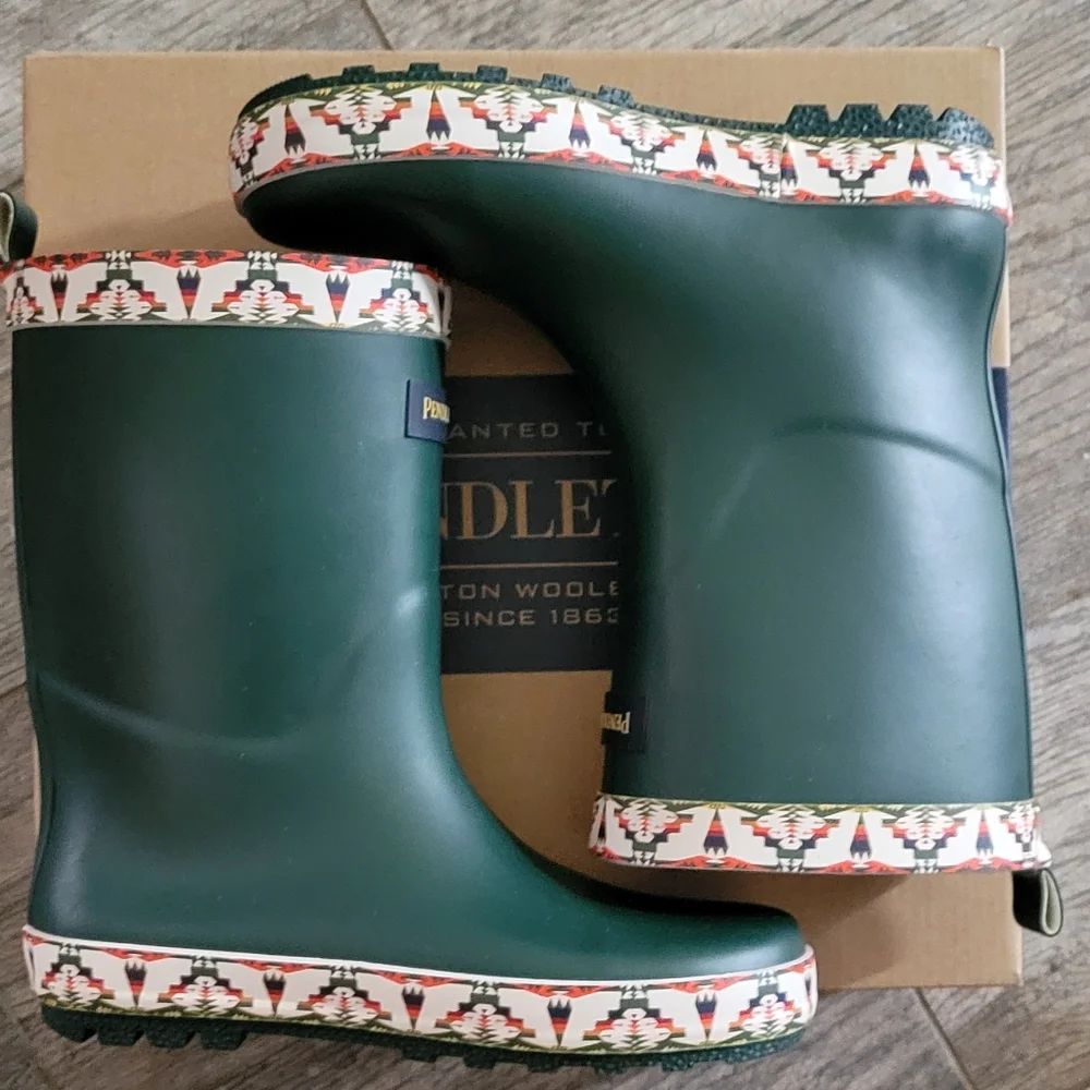 Pendleton TUCSON Mid Rain Boots Gorpcore Outdoor Granola Western Boho Southwest